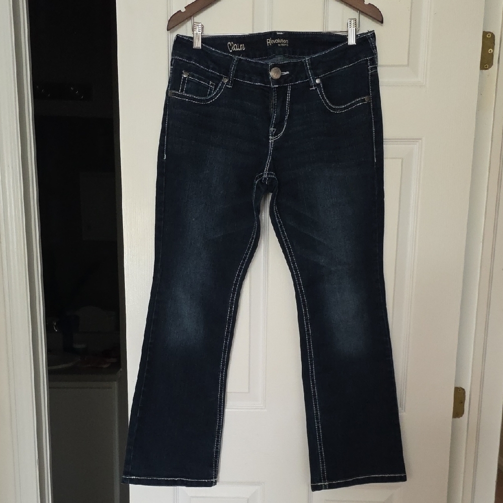 Revolution By Ricki's  Deep Indigo Flare Jeans